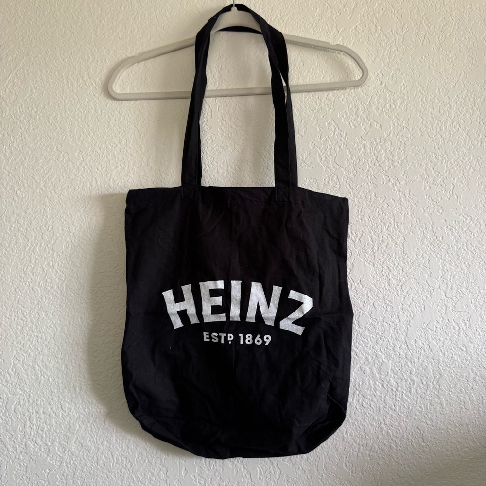 NWOT Heinz Black Canvas Tote Bag - Picture 4 of 4